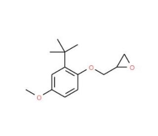 2-[(2-tert-butyl-4-methoxyphenoxy)methyl]oxirane - chemical structure image