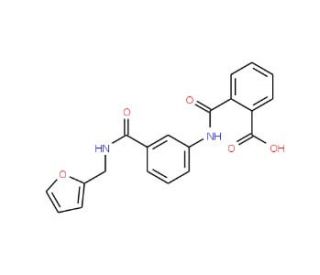 2-[(3-{[(2-Furylmethyl)amino]carbonyl}anilino)-carbonyl]benzoic acid - chemical structure image