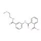 2-[(3-{[(2-Methoxyethyl)amino]carbonyl}anilino)-carbonyl]benzoic acid - chemical structure image