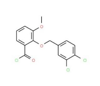 2-[(3,4-dichlorobenzyl)oxy]-3-methoxybenzoyl chloride - chemical structure image