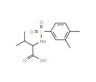 2-{[(3,4-dimethylphenyl)sulfonyl]amino}-3-methylbutanoic acid - chemical structure image