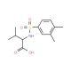 2-{[(3,4-dimethylphenyl)sulfonyl]amino}-3-methylbutanoic acid - chemical structure image