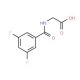 2-[(3,5-difluorophenyl)formamido]acetic acid - chemical structure image