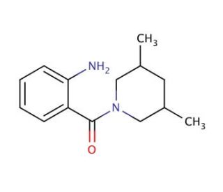 2-[(3,5-dimethylpiperidin-1-yl)carbonyl]aniline - chemical structure image