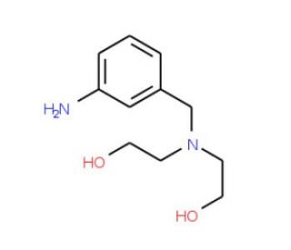 2-[(3-Amino-benzyl)-(2-hydroxy-ethyl)-amino]-ethanol - chemical structure image