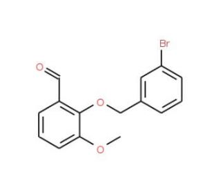 2-[(3-Bromobenzyl)oxy]-3-methoxybenzaldehyde - chemical structure image