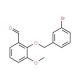 2-[(3-Bromobenzyl)oxy]-3-methoxybenzaldehyde - chemical structure image