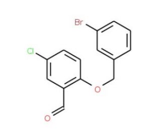 2-[(3-Bromobenzyl)oxy]-5-chlorobenzaldehyde - chemical structure image