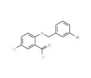 2-[(3-bromobenzyl)oxy]-5-chlorobenzoyl chloride - chemical structure image
