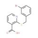 2-[(3-bromobenzyl)thio]nicotinic acid (CAS 450385-27-0) - chemical structure image