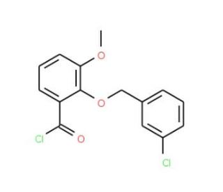 2-[(3-chlorobenzyl)oxy]-3-methoxybenzoyl chloride - chemical structure image