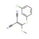 2-[(3-Chlorophenylthio)(methylthio)methylene]-malononitrile (CAS 214330-86-6) - chemical structure image