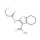 2-[(3-chloropropanoyl)amino]-4,5,6,7-tetrahydro-1-benzothiophene-3-carboxamide - chemical structure image