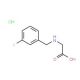 2-{[(3-fluorophenyl)methyl]amino}acetic acid hydrochloride - chemical structure image