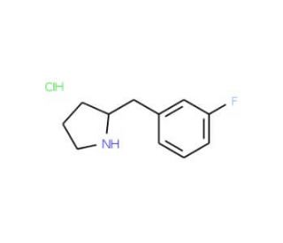 2-[(3-fluorophenyl)methyl]pyrrolidine hydrochloride - chemical structure image