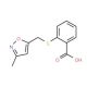 2-{[(3-methylisoxazol-5-yl)methyl]thio}benzoic acid - chemical structure image