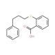 2-[(3-Phenylpropyl)thio]benzoic acid - chemical structure image
