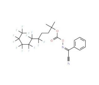 2-[(4,4,5,5,6,6,7,7,8,8,9,9,9-Tridecafluoro-1,1-dimethylnonyloxy) carbonyloxyimino]-2-phenylacetonitrile (CAS 892154-76-6) -