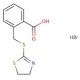 2-[(4,5-dihydro-1,3-thiazol-2-ylthio)methyl]benzoic acid hydrobromide - chemical structure image