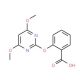 2-[(4,6-Dimethoxypyrimidin-2-yl)oxy]benzoic acid (CAS 110284-78-1) - chemical structure image