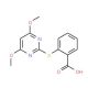 2-[(4,6-Dimethoxypyrimidin-2-yl)thio]benzoic acid (CAS 110284-79-2) - chemical structure image