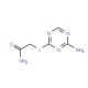 2-[(4-Amino-1,3,5-triazin-2-yl)thio]acetamide - chemical structure image