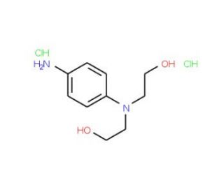 2-[(4-Amino-phenyl)-(2-hydroxy-ethyl)-amino]-ethanol dihydrochloride - chemical structure image
