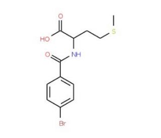 2-[(4-bromobenzoyl)amino]-4-(methylthio)butanoic acid - chemical structure image