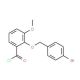 2-[(4-bromobenzyl)oxy]-3-methoxybenzoyl chloride - chemical structure image