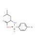 2-{[(4-Bromophenyl)sulfonyl]amino}-4-methylpentanoic acid (CAS 68305-78-2) - chemical structure image