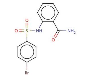 2-{[(4-bromophenyl)sulphonyl]amino}benzamide - chemical structure image