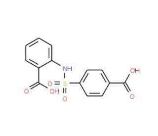 2-{[(4-carboxyphenyl)sulfonyl]aminobenzoic acid - chemical structure image