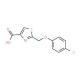 2-[(4-chlorophenoxy)methyl]-1,3-thiazole-4-carboxylic acid - chemical structure image