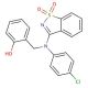 2-{[(4-Chlorophenyl)(1,1-dioxido-1,2-benzisothiazol-3-yl)amino]methyl}phenol - chemical structure image