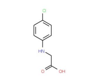 2-[(4-chlorophenyl)amino]acetic acid (CAS 5465-90-7) - chemical structure image