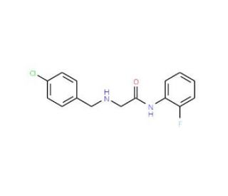 2-{[(4-chlorophenyl)methyl]amino}-N-(2-fluorophenyl)acetamide - chemical structure image