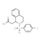{2-[(4-chlorophenyl)sulfonyl]-1,2,3,4-tetrahydroisoquinolin-1-yl}acetic acid (CAS 378227-98-6) - chemical structure image