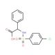 2-{[(4-Chlorophenyl)sulfonyl]amino}-2-phenylacetic acid (CAS 117309-47-4) - chemical structure image