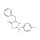 2-{[(4-Chlorophenyl)sulfonyl]amino}-3-phenylpropanoic acid (CAS 40279-97-8) - chemical structure image
