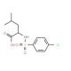 2-{[(4-Chlorophenyl)sulfonyl]amino}-4-methylpentanoic acid (CAS 68305-77-1) - chemical structure image