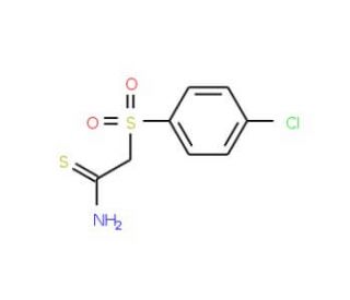 2-[(4-Chlorophenyl)sulfonyl]thioacetamide (CAS 59865-87-1) - chemical structure image