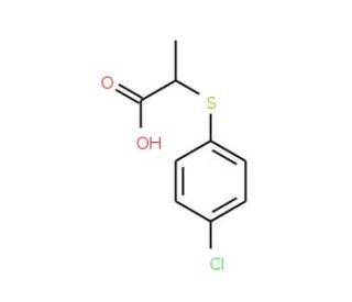 2-[(4-chlorophenyl)thio]propanoic acid (CAS 18527-12-3) - chemical structure image