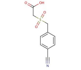 2-{[(4-cyanophenyl)methane]sulfonyl}acetic acid - chemical structure image