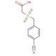 2-{[(4-cyanophenyl)methane]sulfonyl}acetic acid - chemical structure image