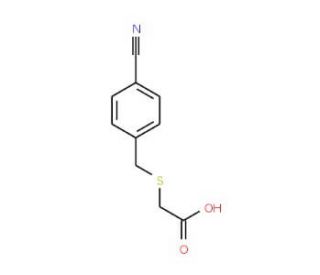 2-{[(4-cyanophenyl)methyl]sulfanyl}acetic acid - chemical structure image