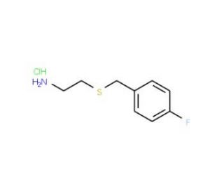 2-[(4-Fluorobenzyl)sulfanyl]ethylamine hydrochloride (CAS 1170404-43-9) - chemical structure image