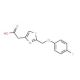 {2-[(4-fluorophenoxy)methyl]-1,3-thiazol-4-yl}acetic acid (CAS 929974-99-2) - chemical structure image
