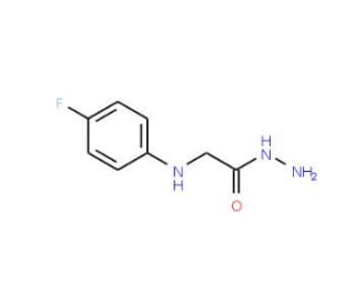 2-[(4-fluorophenyl)amino]acetohydrazide (CAS 710-31-6) - chemical structure image