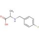 2-{[(4-fluorophenyl)methyl]amino}propanoic acid - chemical structure image