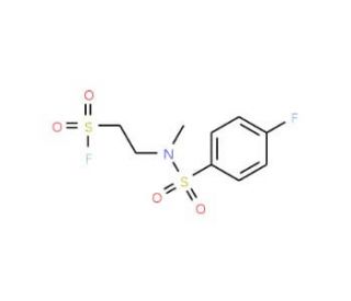 2-[[(4-fluorophenyl)sulfonyl](methyl)amino]ethanesulfonyl fluoride - chemical structure image